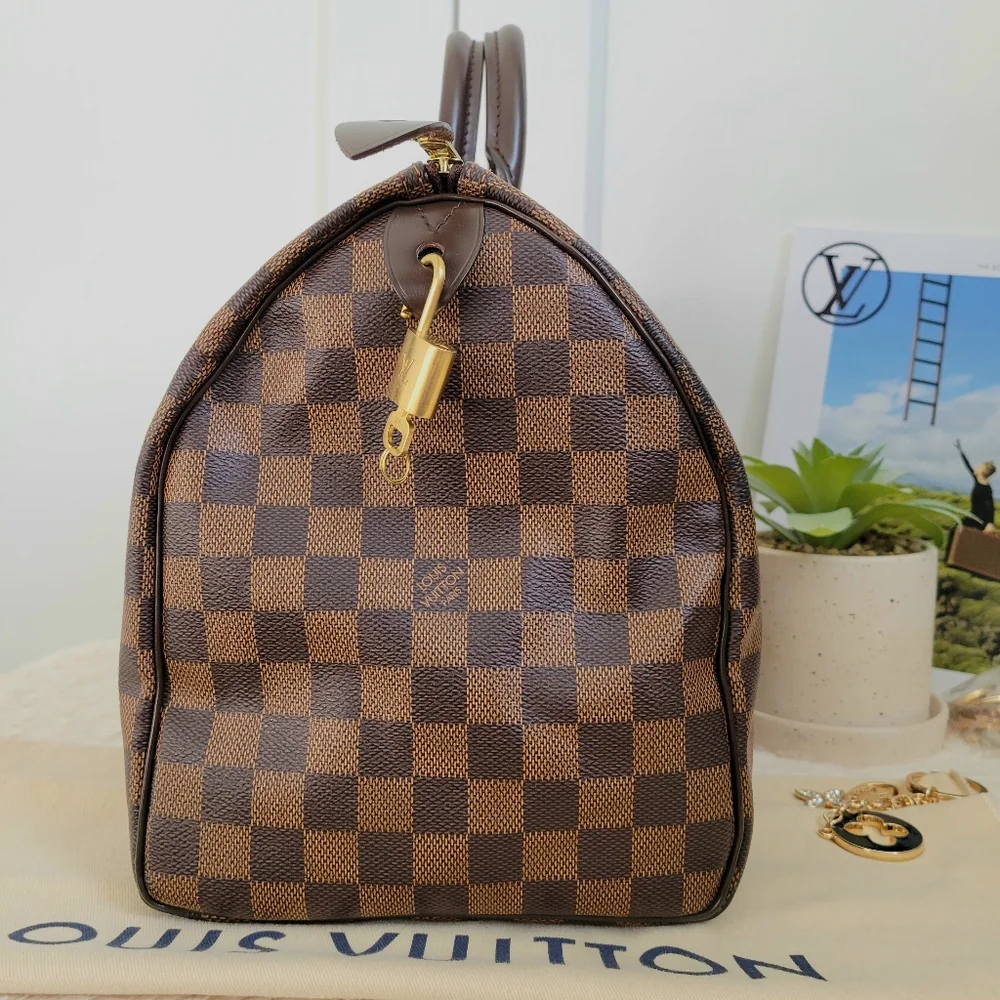 Louis Vuitton Speedy 35 Damier Ebene Handbag